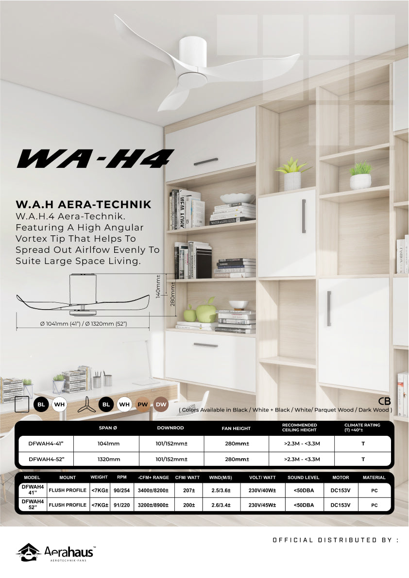 WA-H4 에어라하우스 테크닉 DC 천장 선풍기