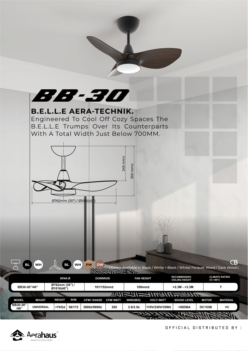 BB-30 Aerahaus Technik DC 천장 선풍기