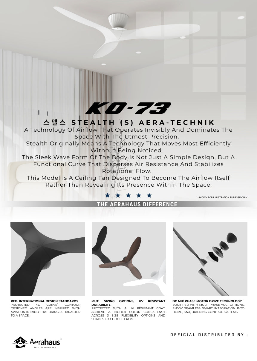 KO-73 S Aerahaus Technik DC Ceiling Fan