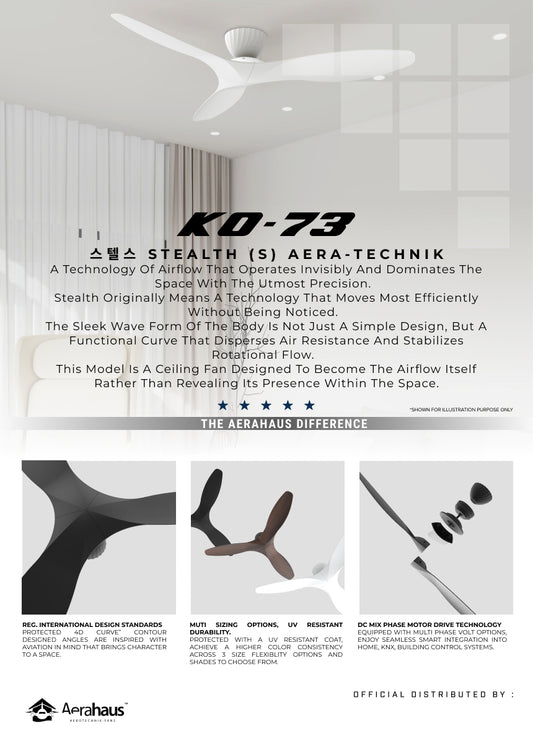 KO-73 S Aerahaus Technik DC Ceiling Fan