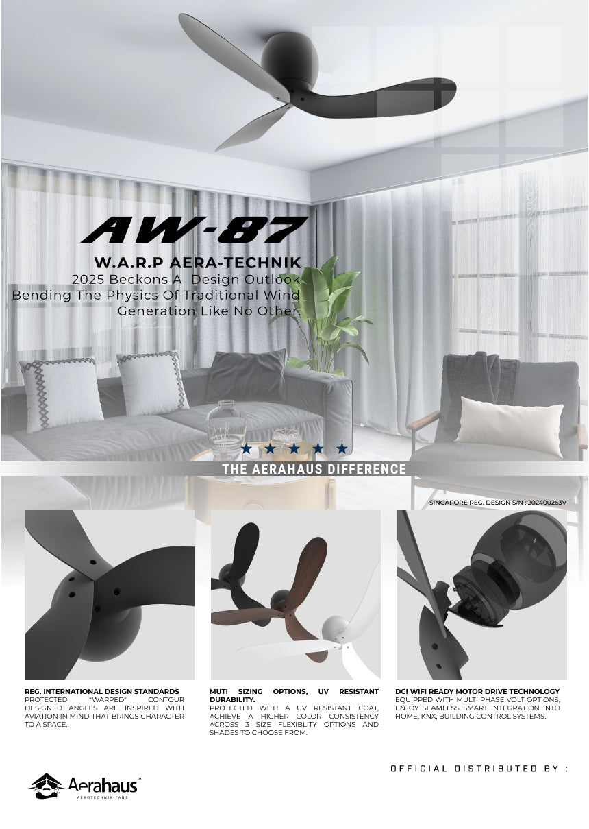 AW-87 에어라하우스 워프 테크닉 DC 천장 선풍기