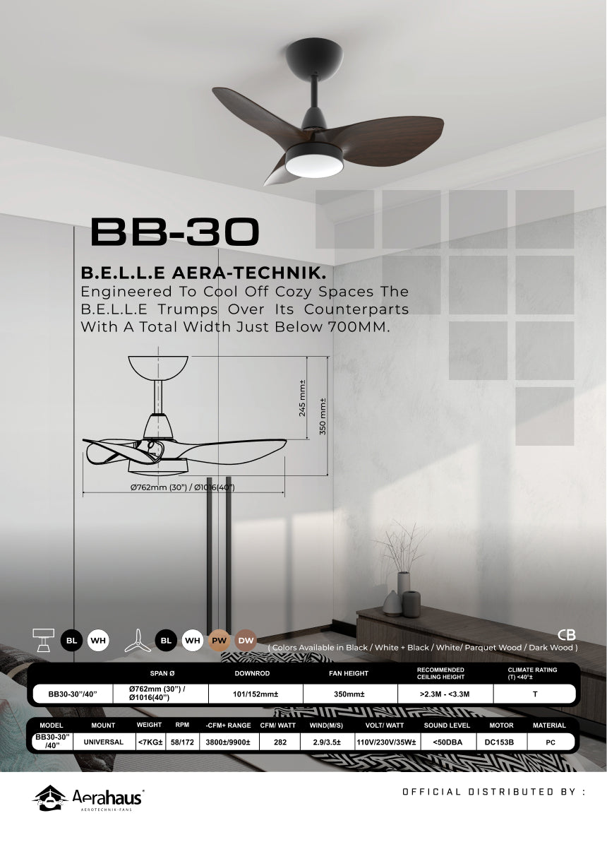 BB-30 Aerahaus Technik DC 천장 선풍기